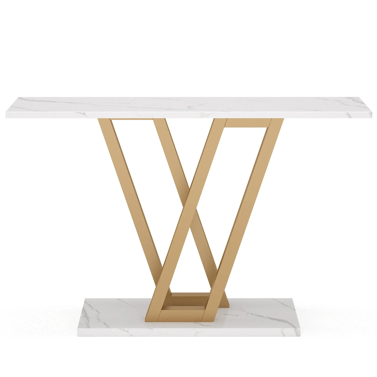 Industrial 43-inch console table for entryway or living room