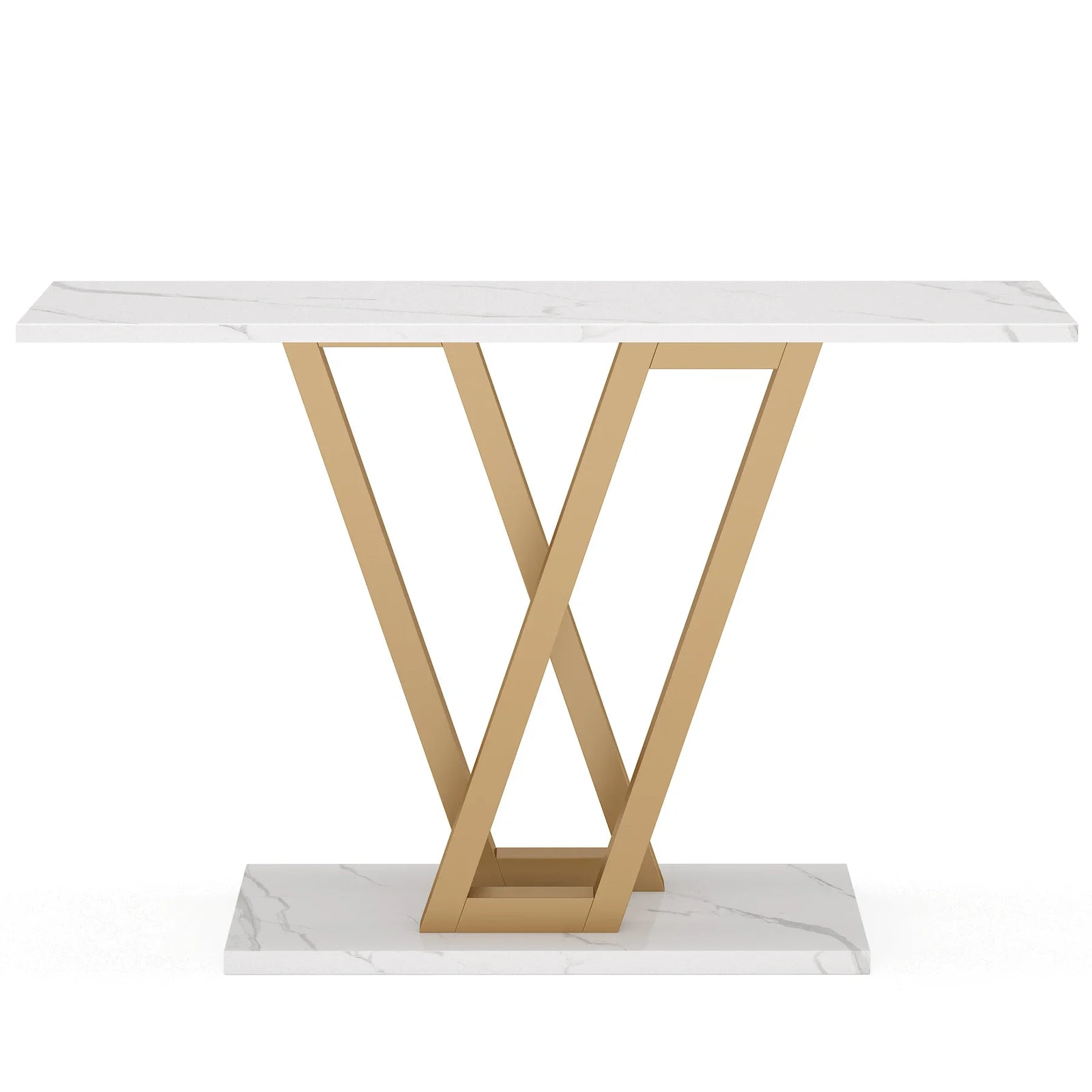 Industrial 43-inch console table for entryway or living room