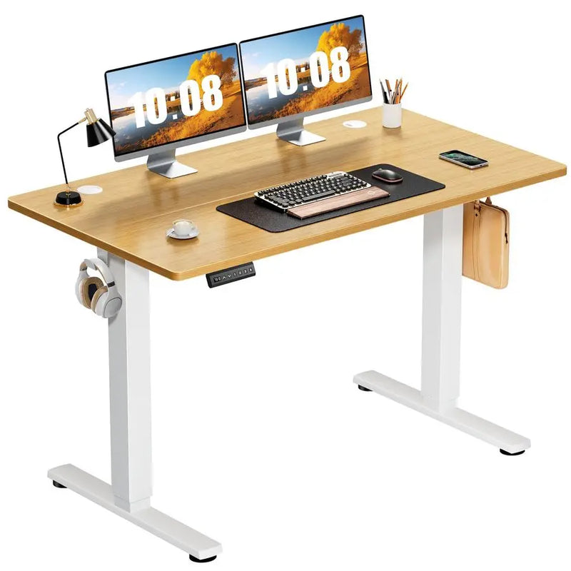 Electric adjustable height standing desk for home office sit-stand